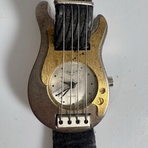 2001 Design ZX Original GOLD Accent Guitar Quartz Watch Design READ